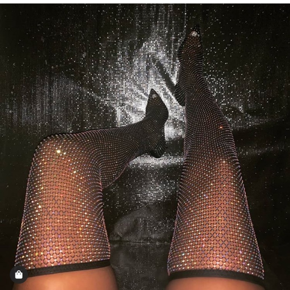 Gorgeous diamanté thigh highs